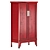 Traditional Red Chinese Cabinet 3D model small image 6