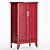 Traditional Red Chinese Cabinet 3D model small image 3