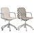 Ergonomic Conference Office Chair 3D model small image 3