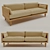 Sherwood Exposed Wood Sofa 3D model small image 1