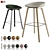 Hay AAS 33: Modern Interchangeable Barstool and Counter Stool 3D model small image 1