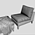 Modern Elegance: Fogia Alex Armchair 3D model small image 3