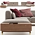 Modern Luxury Porada Argo Sofa 3D model small image 1