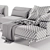 Modern Luxury Porada Argo Sofa 3D model small image 5