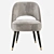 Collins Velvet Dining Chair: Green, Grey, Blue 3D model small image 4