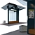 Compact Bus Stop Shelter 3D model small image 1