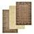 High-Quality Carpets Set 3D model small image 1