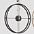 Metallic Wall Clock: Stylish Timepiece from AliExpress 3D model small image 2