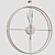 Metallic Wall Clock: Stylish Timepiece from AliExpress 3D model small image 3