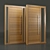 Iroko Wood Door: Exquisite and Durable 3D model small image 1