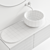 Ceramica Cielo Delfo Set 2: Stylish Vanity Unit, Washbasin, and Mirror 3D model small image 5