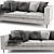 BoConcept Indivi 3 Seater Sofa 3D model small image 3