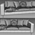 BoConcept Indivi 3 Seater Sofa 3D model small image 4