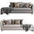 VICTOR Modern Couch - Stylish and Comfortable 3D model small image 2