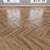 Oak Parquet: Herringbone, Linear, Chevron 3D model small image 3