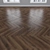 Three Types of Parquet Oak: Herringbone, Linear, Chevron 3D model small image 3