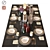 Elegant Dining Table Set 3D model small image 1