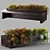 Sleek Poly Bench 3D model small image 1