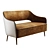 Elegant Collinet Scala Sofa 3D model small image 1