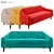 Elegant MyFurnish Jasmine Sofa 3D model small image 2