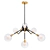 Romatti DOS Chandelier: Sleek Design, 6 Lights 3D model small image 1