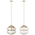 Mesmerizing Brass Adams Ceiling Lamp 3D model small image 1