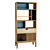 Solid Ash Bookcase for Kids Room 3D model small image 1