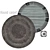 Round Carpet for a Modern Interior 3D model small image 1