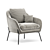 Elegante Marquand Armchair 3D model small image 2