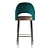 Collinet Scala 1864H: Elegant Bar Stool for Hotels and Restaurants 3D model small image 3