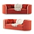 Modern Holly Hunt Edie Sofa 3D model small image 1