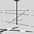 Elegant Crossroad Pendant Lamp 3D model small image 1