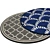 Circular Interior Rug 3D model small image 2