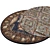 Circular Interior Rug 3D model small image 2