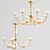 Loreta: Elegant Brass LED Chandelier 3D model small image 1
