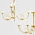 Loreta: Elegant Brass LED Chandelier 3D model small image 3