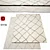 Linear Sketch Wool Shag Rug 3D model small image 1