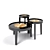 Arcahorn Glossy Lacquer Side Tables 3D model small image 1