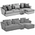 Elegant Molteni Chaise Lounge 3D model small image 3