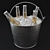 Ice-Cold Refreshment: Corona Extra Beer Bucket 3D model small image 1