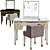 Luxury Lutetia Table: Elegant and Functional 3D model small image 1