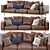 Newport 2-Piece Chaise Sectional: Relax in Style 3D model small image 1