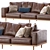 Newport 2-Piece Chaise Sectional: Relax in Style 3D model small image 3