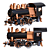 Steampunk Steam Train 3D model small image 1