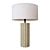 Scallop Concrete Table Lamp 3D model small image 1