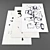 Versatile Set of 4 Carpets 3D model small image 1