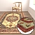 Premium Carpet Set: 3 High-Quality Textured Options 3D model small image 5