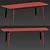 Modern Hammer Chair: Stylish Dining Table and Chairs Set 3D model small image 4