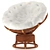 Rattan Rocking Chair: Stylish & Comfortable 3D model small image 1