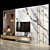 Stylish TV Shelf for Modern Homes 3D model small image 2